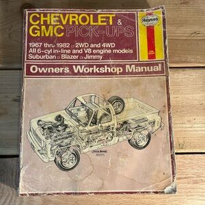 1967 to 1982 CHEVROLET / GMC - PICK-UP /  BLAZER - HAYNES REPAIR SERVICE MANUAL